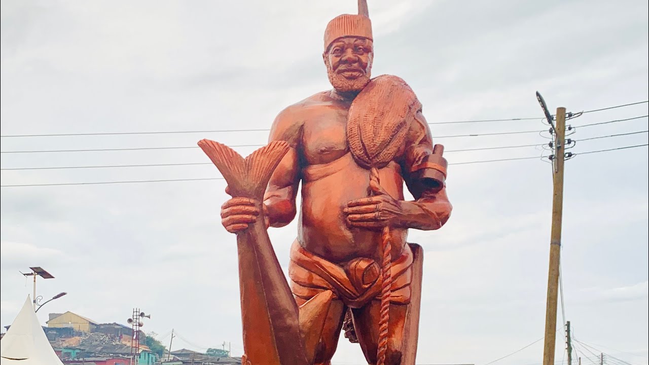 Unveiling of Ofarnyi Kweigya Monument - Ghana's Most Celebrated Fisherman #DiscoverCentralRegion