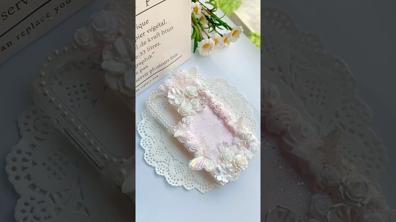 Baroque Pastel Style | Decoden Phone Case #craft #phonecasediy #diy #creamglue #asmrsounds #cutecase