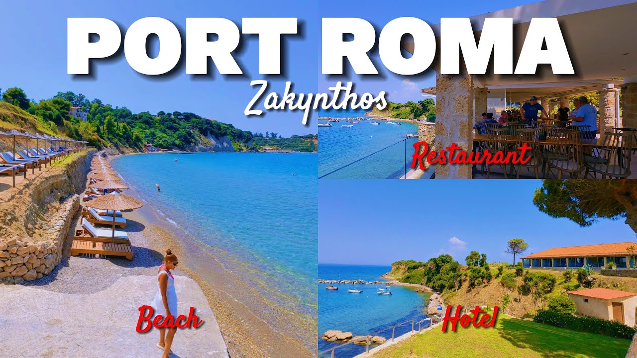 Port Roma Beach, Hotel and Restaurant a Hidden Gem in Zakynthos Zante Greece 2025