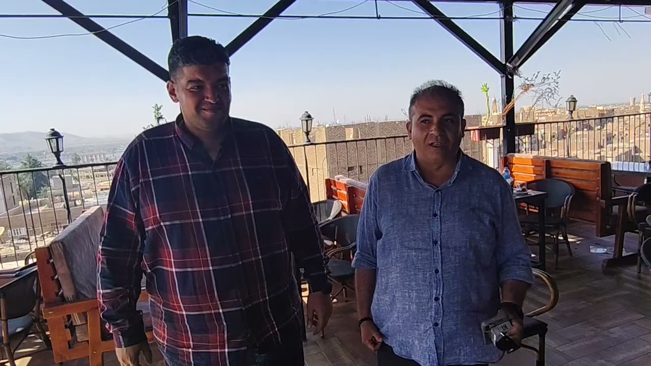 الحج احمد ومستر مايكل مسعد وكابتن حمادة التركى فى سكاي رؤوف بالاقصر