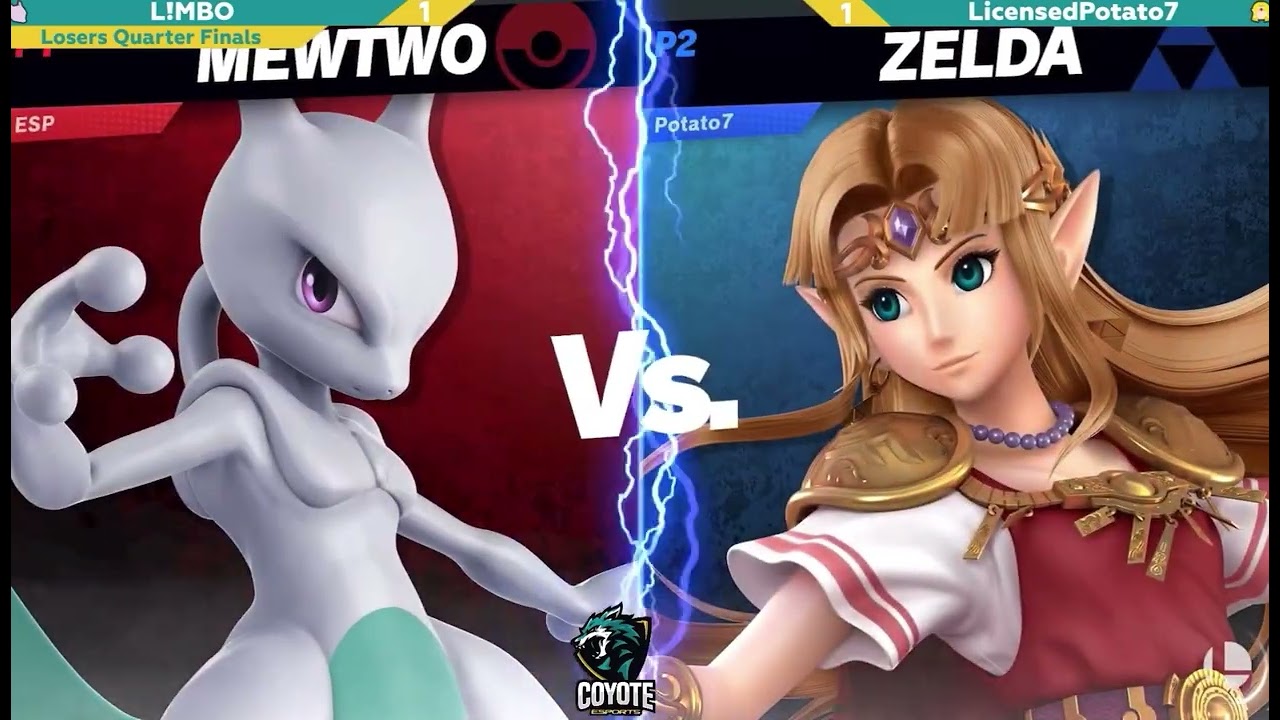 Coyote SSBU Weekly 18 - L!MBO (Mewtwo) vs LicensedPotato7 (Zelda)