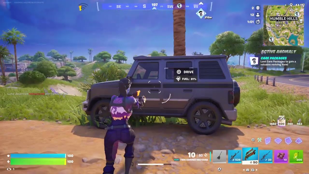 Fortnite South Park Battle Royale with 4 elims, Kenny's Respawn Token, build fight, and got 🥈