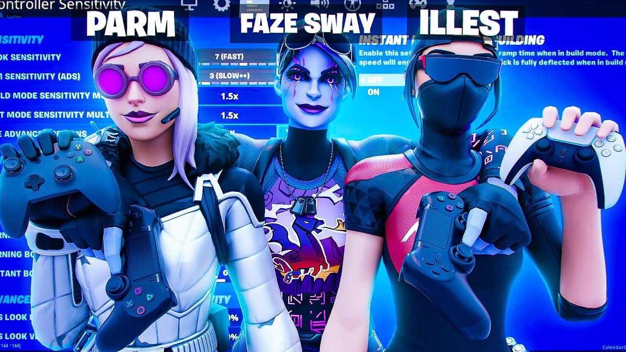 Trying The BEST Controller Players Settings! (ft. FaZe Sway, Parm, Illest)