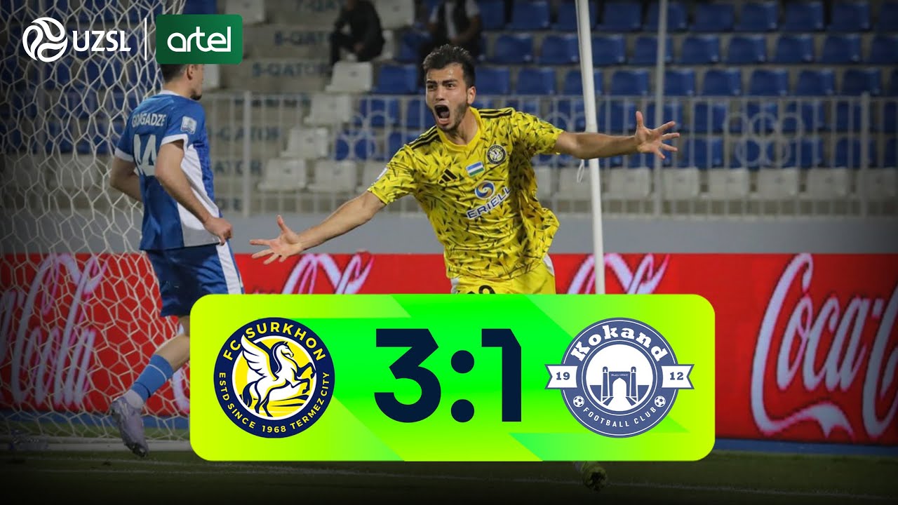 Superliga 4-tur. Surxon - Qo‘qon-1912 bahsida kiritilgan gollar va xavfli vaziyatlar (Highlights)