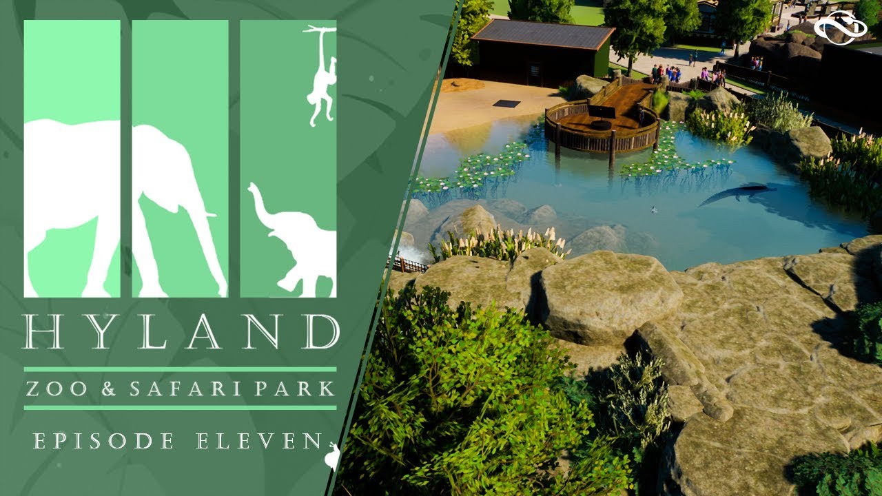 Planet Zoo | Gharial Habitat & Underwater Viewing Area Speed Build | Hyland Zoo | Ep.11