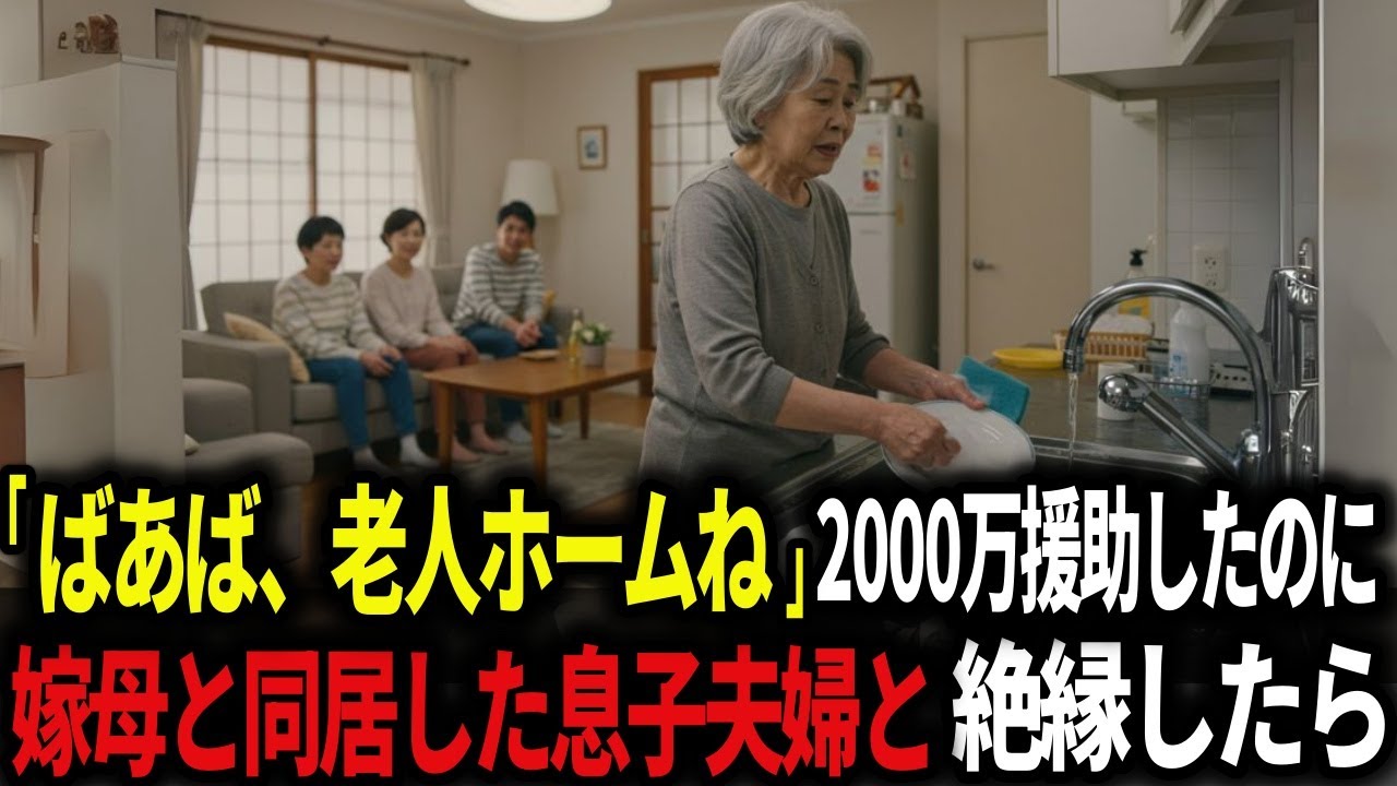 「ばあば、老人ホームね」同居前提で2000万円の家を立てたら、嫁母と同居する息子夫婦と絶縁したら