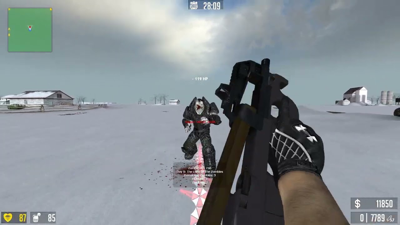 Counter-Strike: Source - Zombie Riot #4 | DAY 9! | Mini Bosses