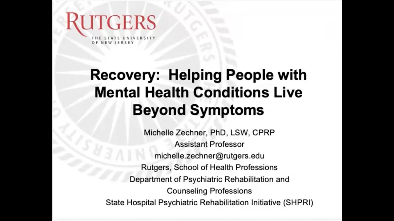 Supporting Recovery
