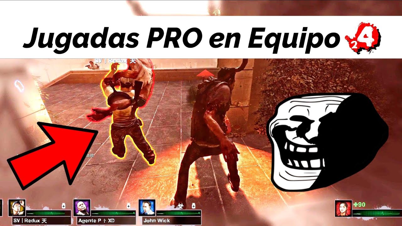 JUGADAS PRO EQUIPO en Left 4 Dead 2! 🤑(RECOPILACIÓN) 