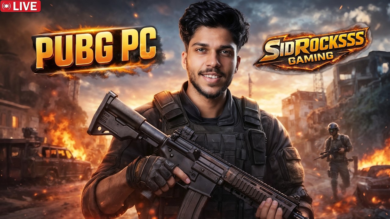SIDRocksss Gaming 🔴LIVE |PUB G PC with @sidowislive