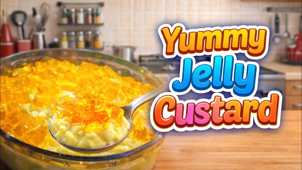 Yummy Jelly Custard Recipe | Easy Dessert at Home | Kids Favorite