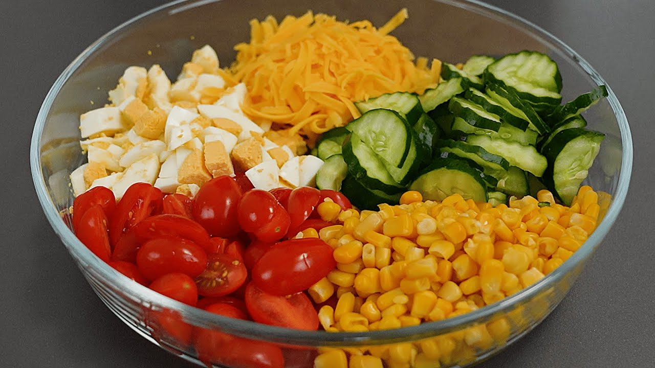 When I make salad like this, there is nothing left!