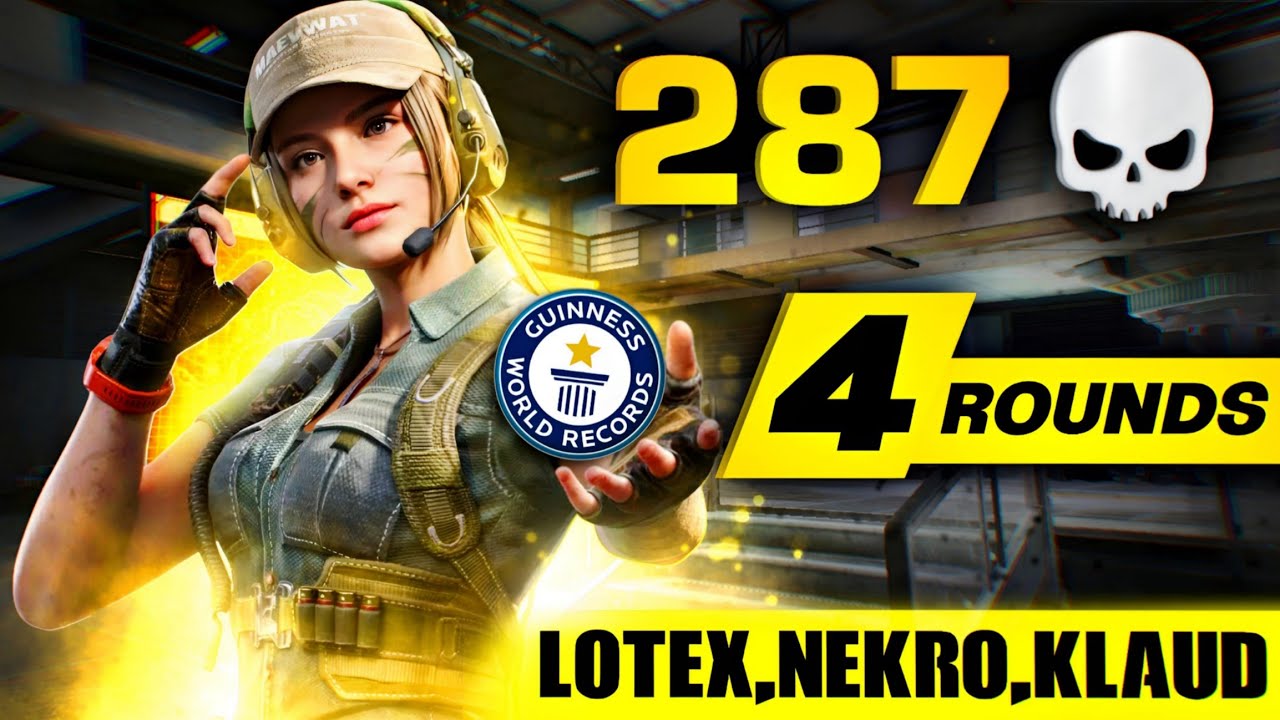 287 KILLS World Record in PRO TOURNAMENT (4 Rounds) w/ Lotex, Nekro, Klaud