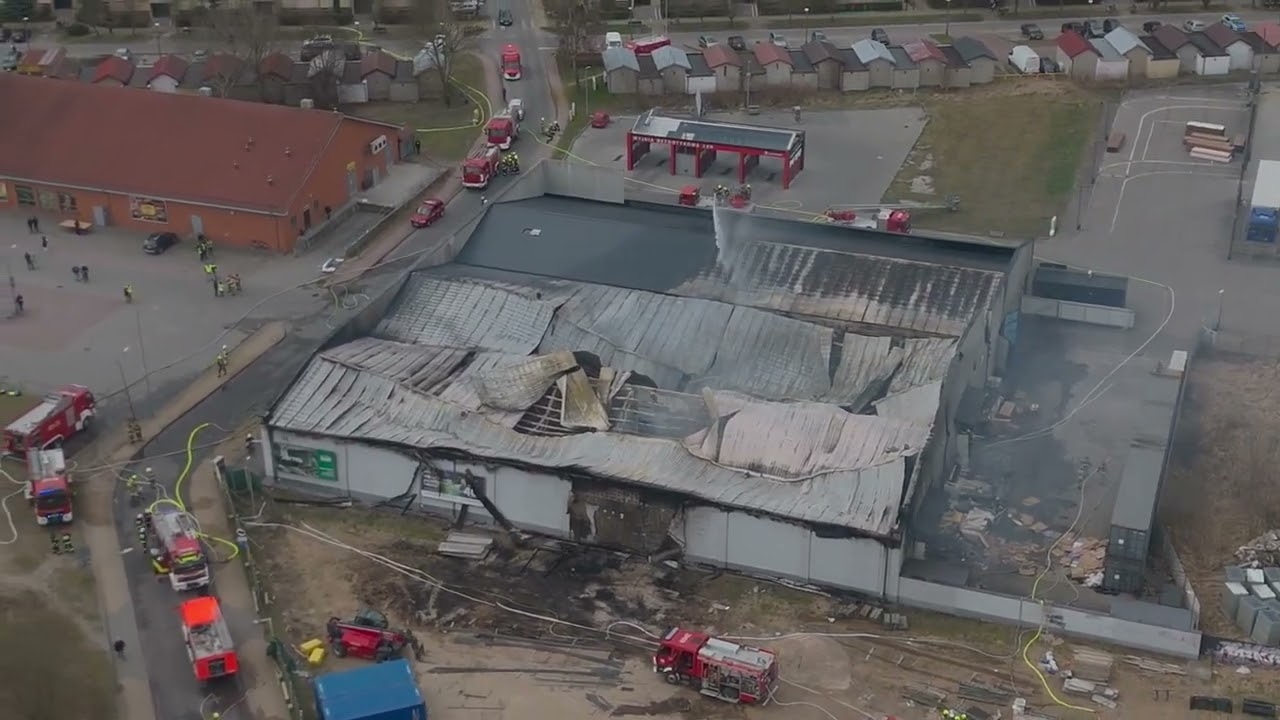 Pożar marketu Czersk 14 04 2026