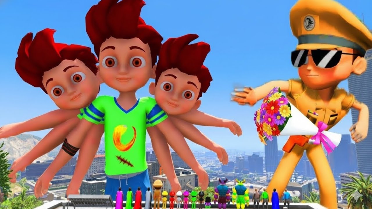 LITTLE SINGHAM WITH SHIVA KICKO SHINCHAN FOUND BIGGEST EVER KICKO IN GTA 5 #50