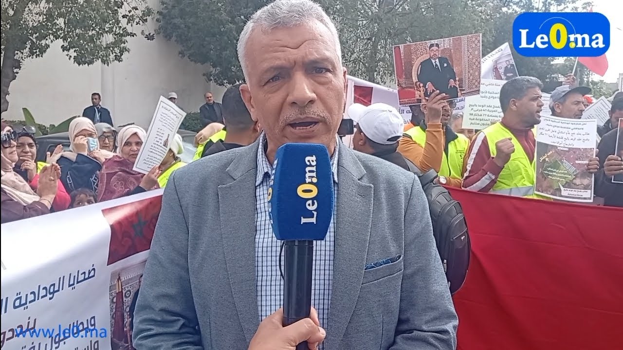 ضحــايا عمليـة نصـ.ــب  ينظمون وقفة احتجاجية أمام مقاطعة مولاي رشيد بالدار البيضاء