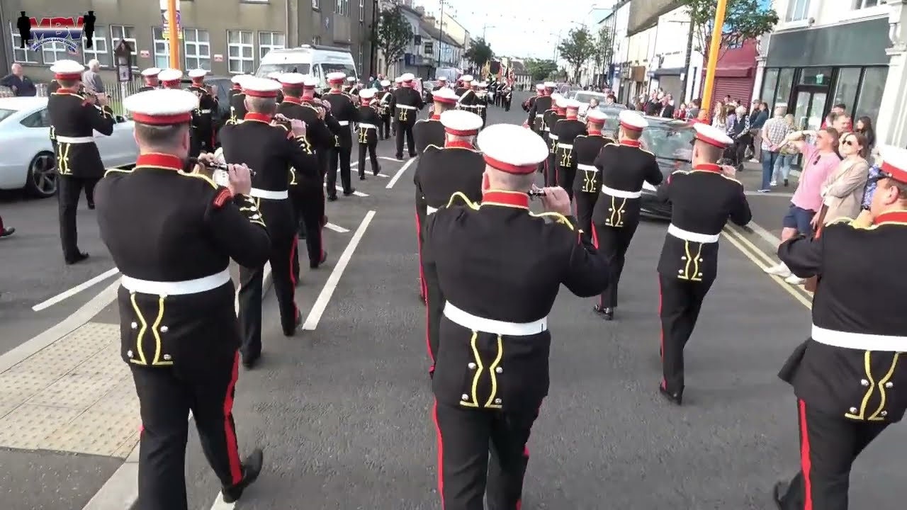 Pride of Ballinran Flute Band Before Their Own Parade 2025