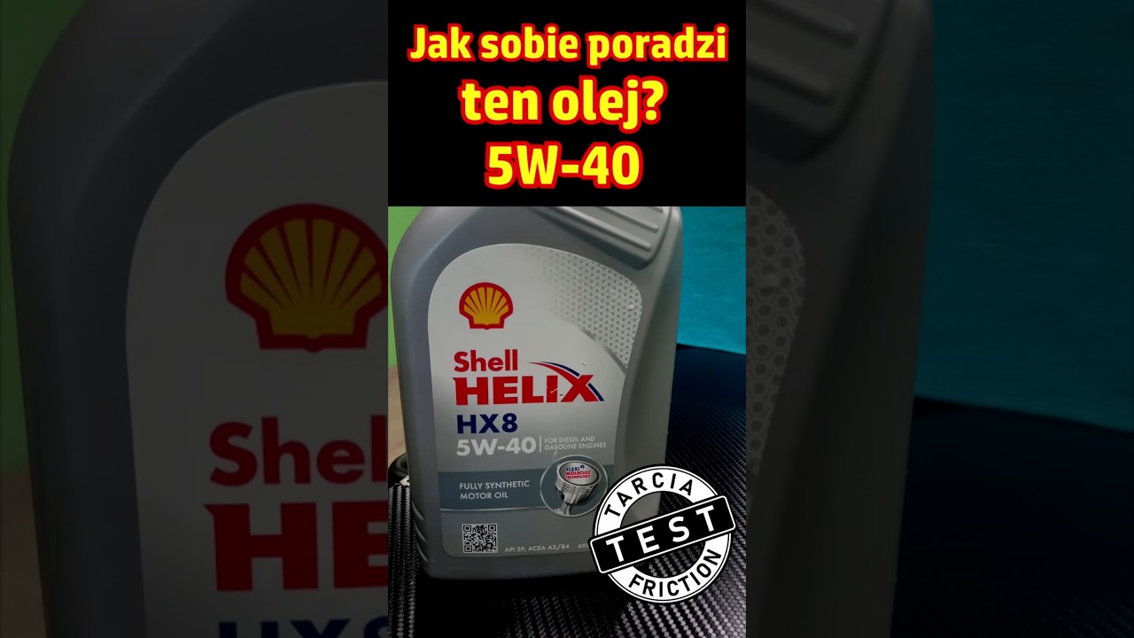 Test oleju SHELL HELIX HX8 5W40 API SP silnik AMG Jak sobie poradzi?Por&oacute;wnawczy test tarcia Cz.11/15