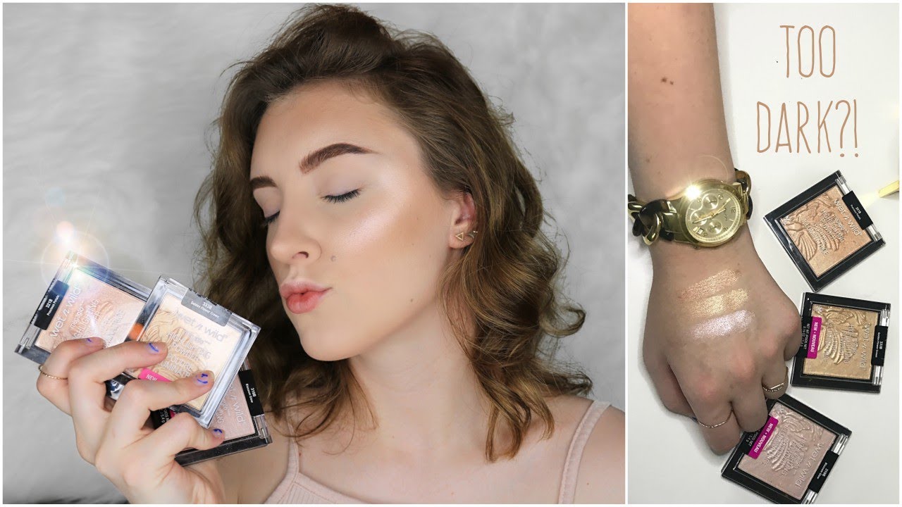 NEW Wet n Wild Highlighter Shades | Extremely FAIR Skin Review!