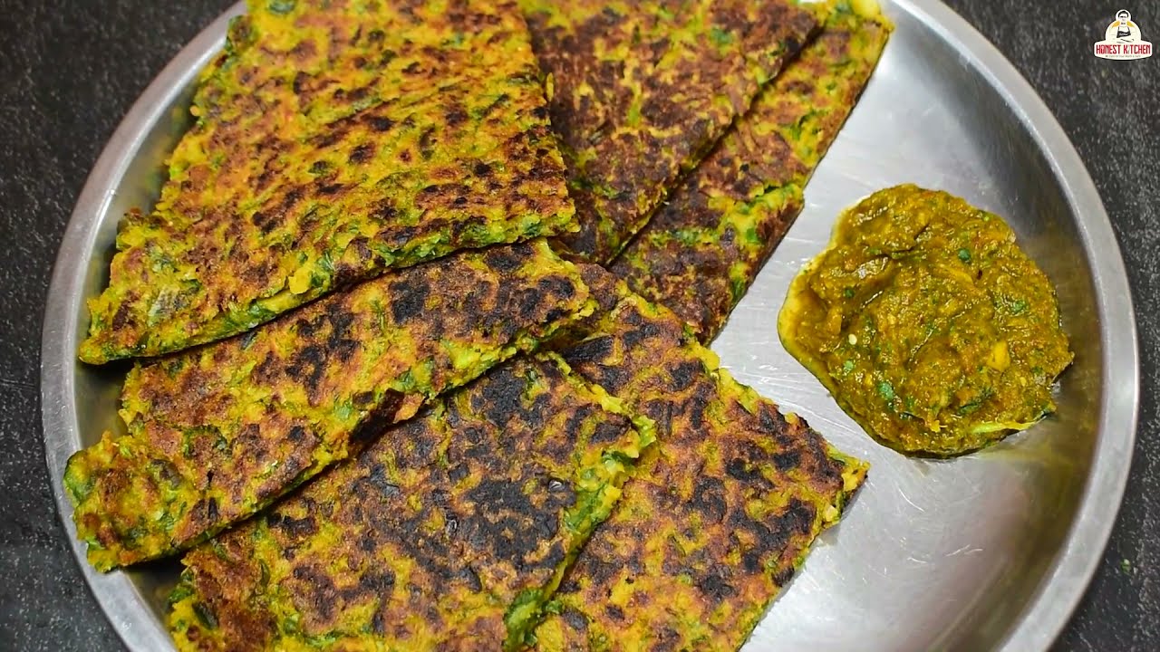 पहाड़ी लोगों का जबरदस्त पौष्टिक और स्वादिष्ट नाश्ता | Hare Payaz Ka Cheela | Honest kitchen