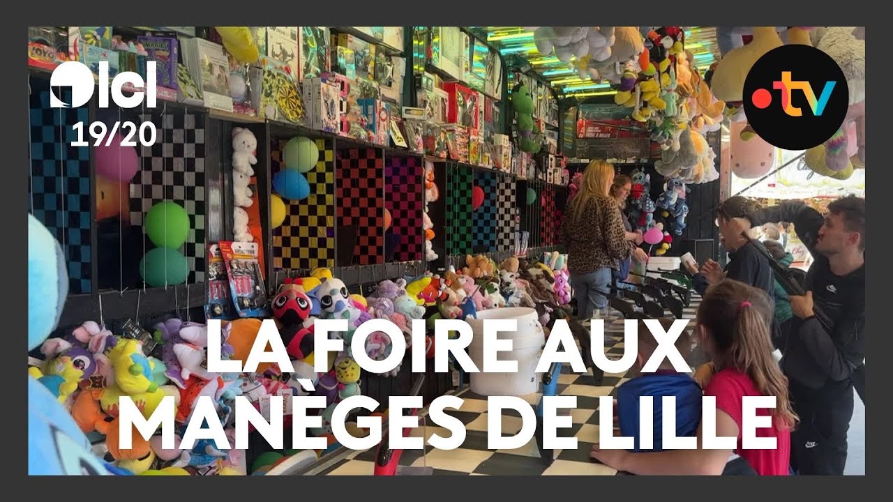 La foire aux manèges de Lille avant la braderie