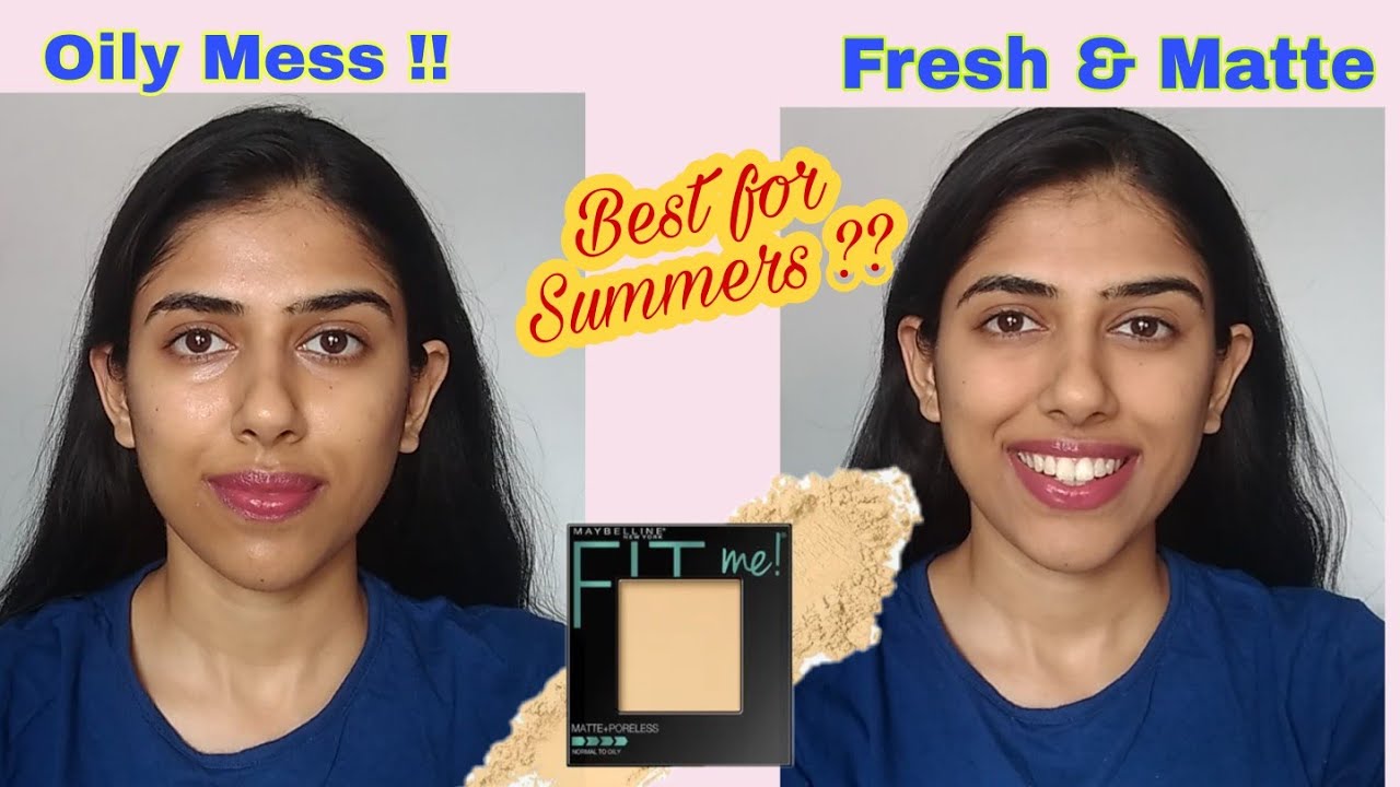 Maybelline fit me Matte and poreless Powder Review & Demo | Shade 235 |  Honest and detailed review