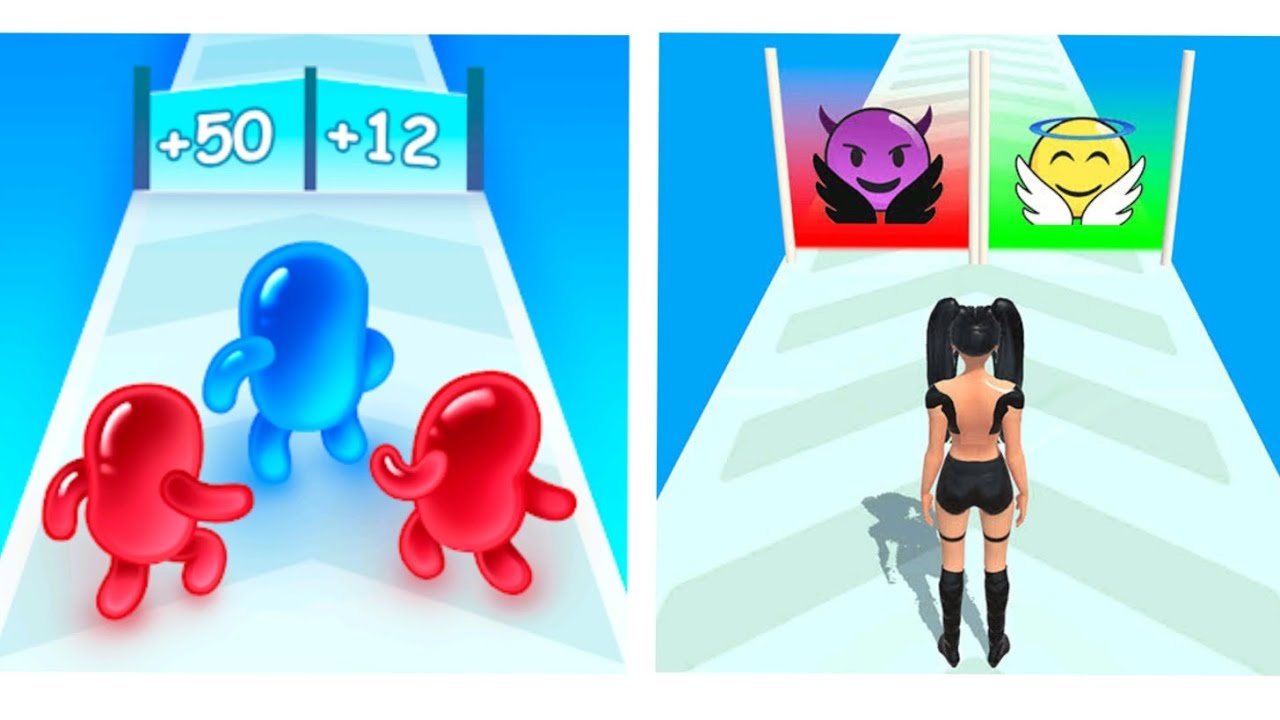 BLOB CLASH 3D VS BUILD A QUEEN || EPIC LEVEL GAMEPLAY🔥
