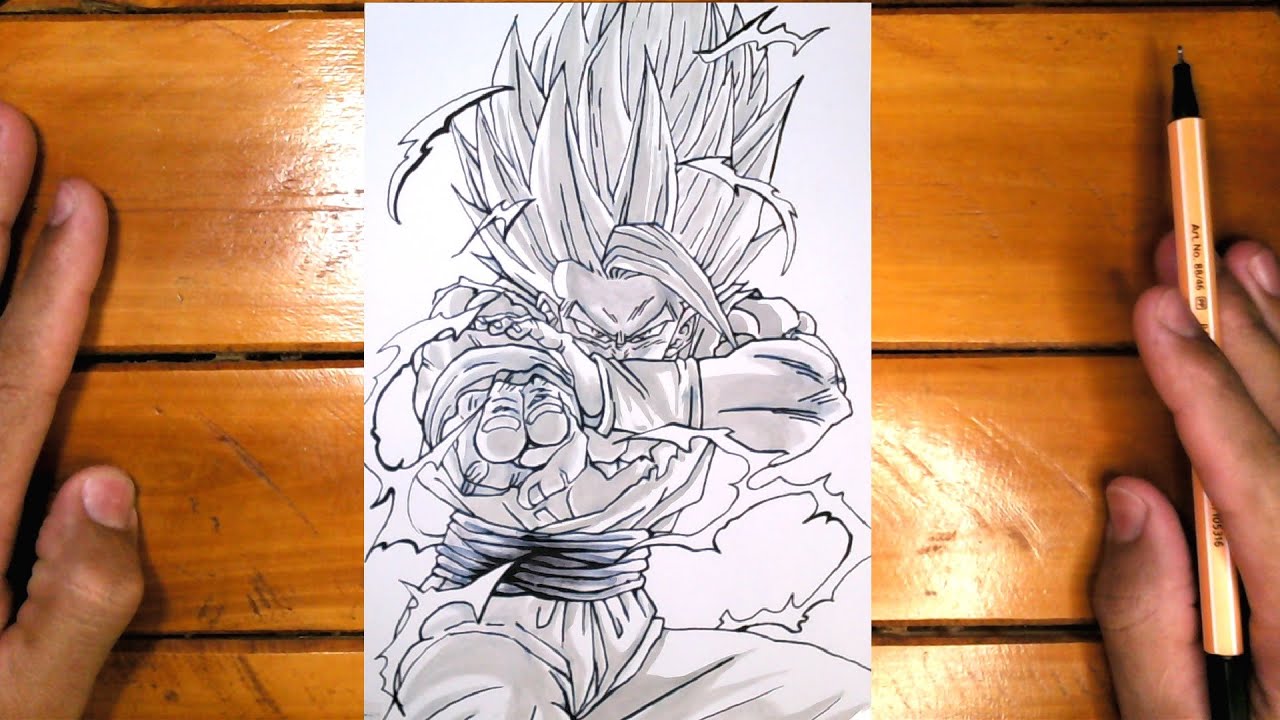 cómo dibujar el gohan beast