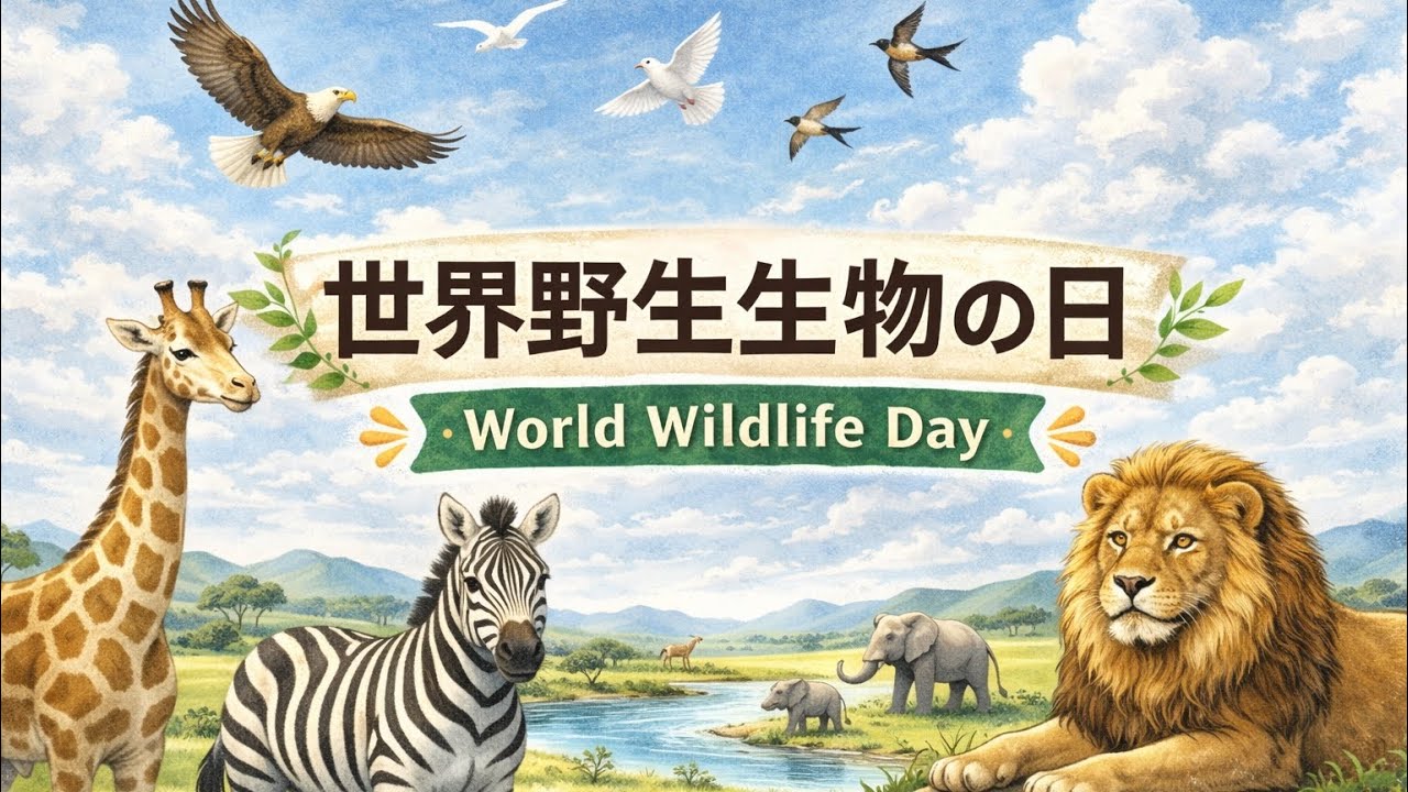 【zoo_note   特別編No.３】　世界野生生物の日(World Wildlife Day)について