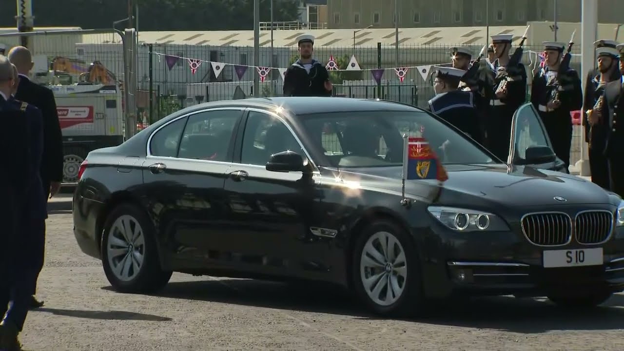 Princess Anne meets crew on board HMS Albion
