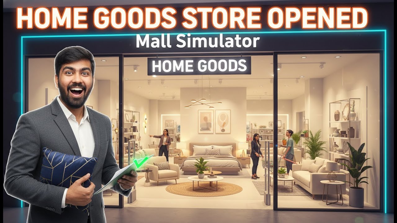 I Built the Most LUXURY Home Goods Store! 🏠✨ (Mall Simulator Hindi)