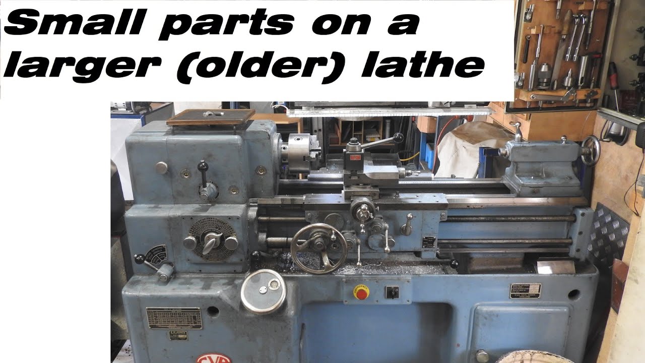 Small parts on a big old lathe