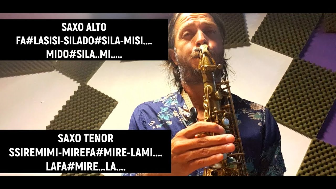 ES HORA DE LEVANTARSE QUERIDO -TUTORIAL SAX🎷 -  LOS REDONDOS-PARA SAXO ALTO Y TENOR 🎷