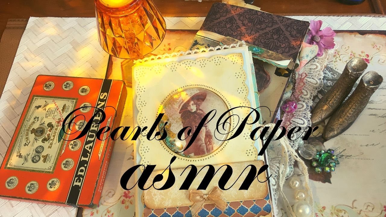 ASMR Vintage Journal ~ Relaxing Scrapbooking