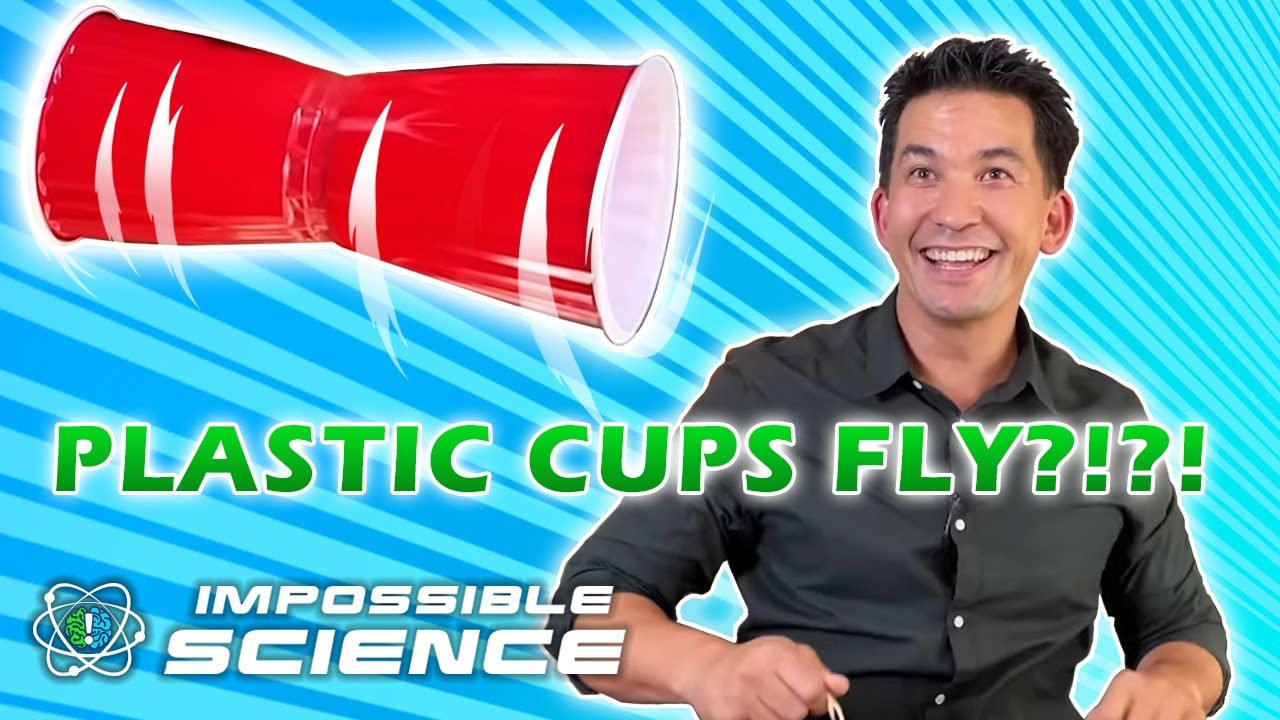 Use The Magnus Effect To Make Your Plastic Cups Fly! | Impossible Science At Home