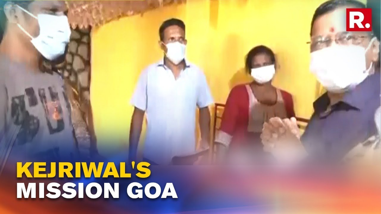 Exclusive Visuals of AAP Chief Arvind Kejriwal's Door To Door Campaign At ST Andre In North Goa