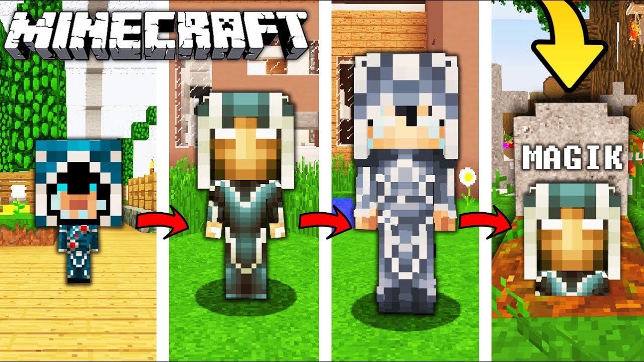 ŻYCIE MAGIKA W MINECRAFT || OD NARODZIN DO ŚMIERCI