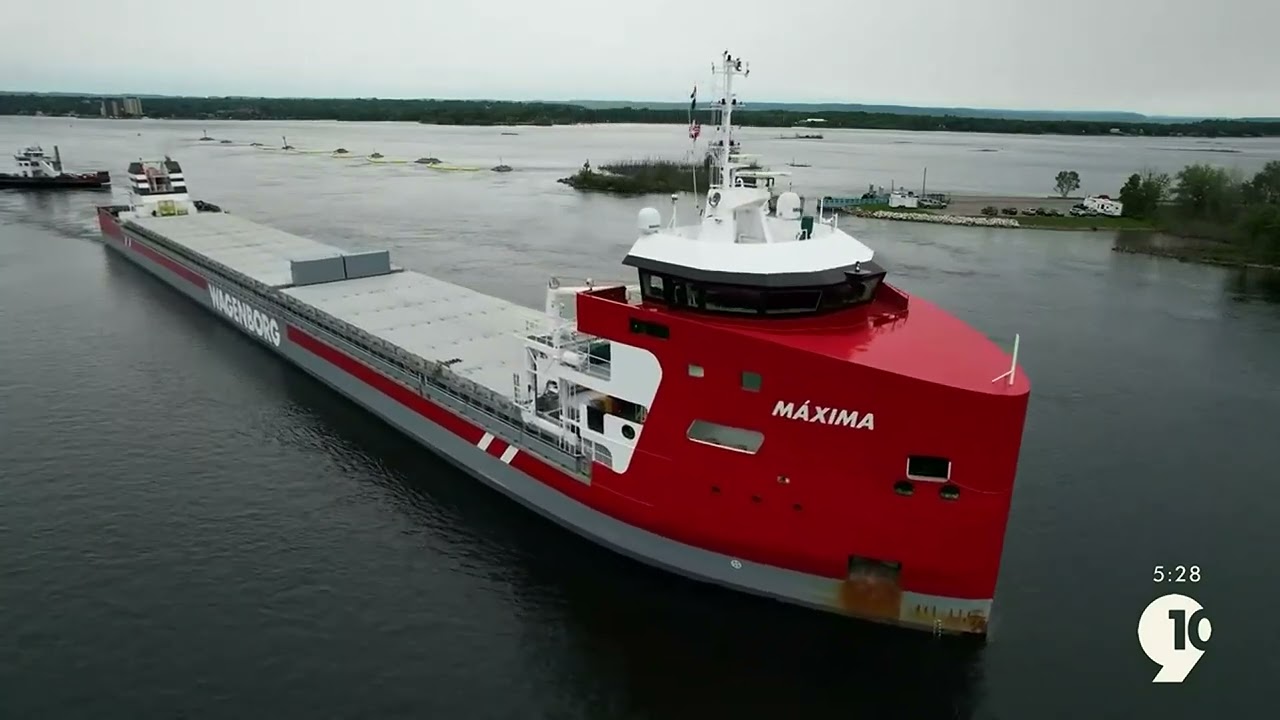 Northern Michigan From Above: Watch the Maxima Navigate St. Marys River