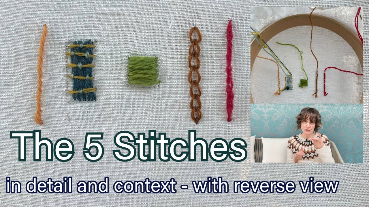 Embroidery Made Easy: Learn 5 Basic Stitches