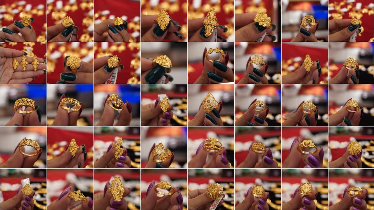Gold Ring Designs for Women/daily wear gold ring designs/gold ring designs 2025/Sonar anguthi design