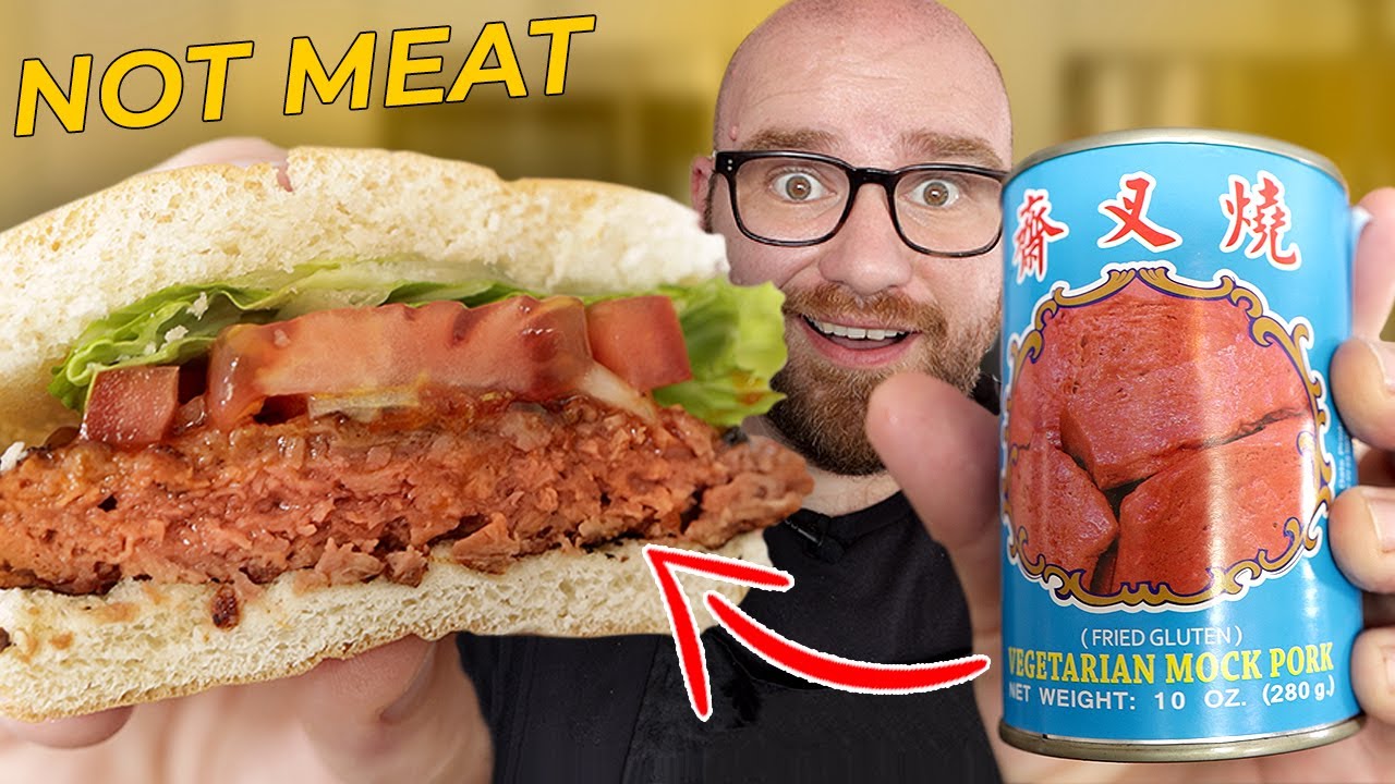 Canned Vegan Meat makes the BEST BURGERS EVER!!