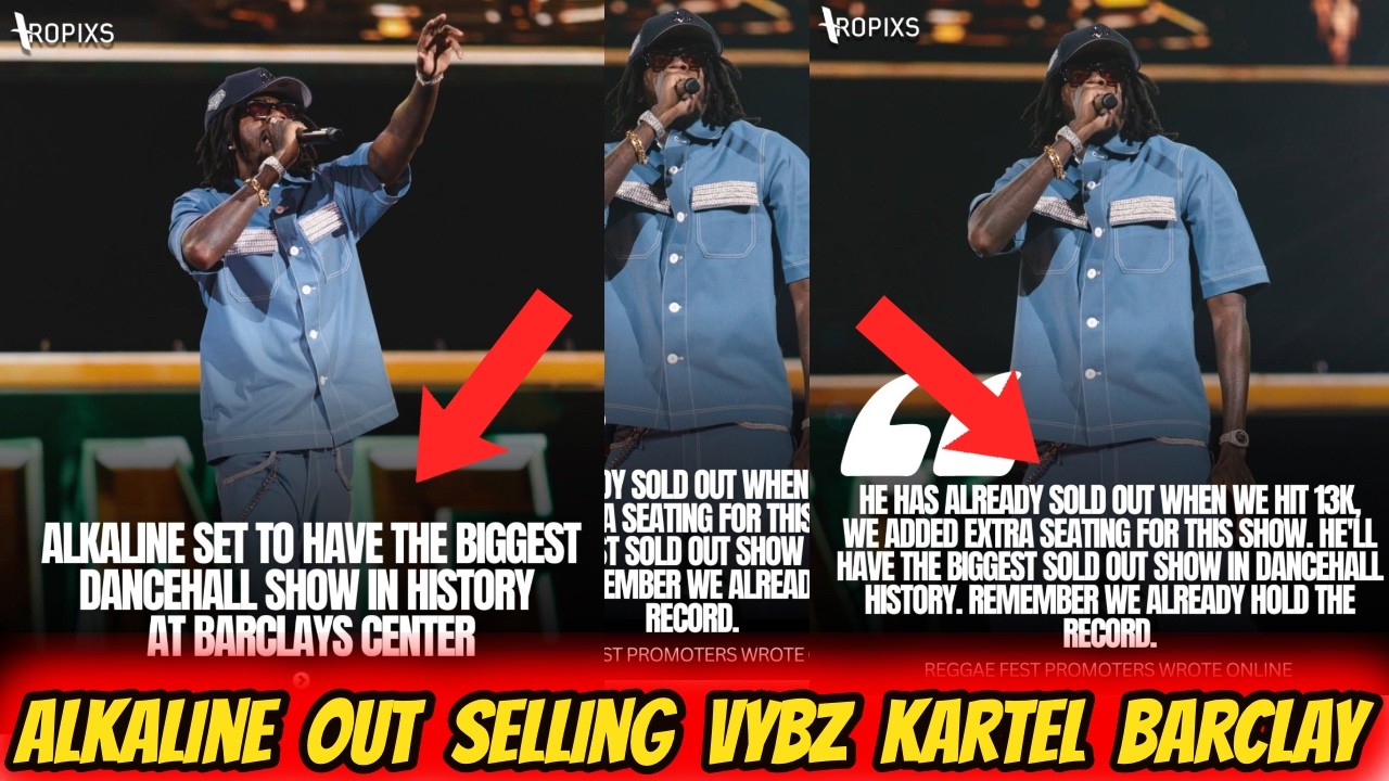 Alkaline Out Selling Vybz Kartel Barclay Center Concert!! New Rules x Reggae Fest Making History