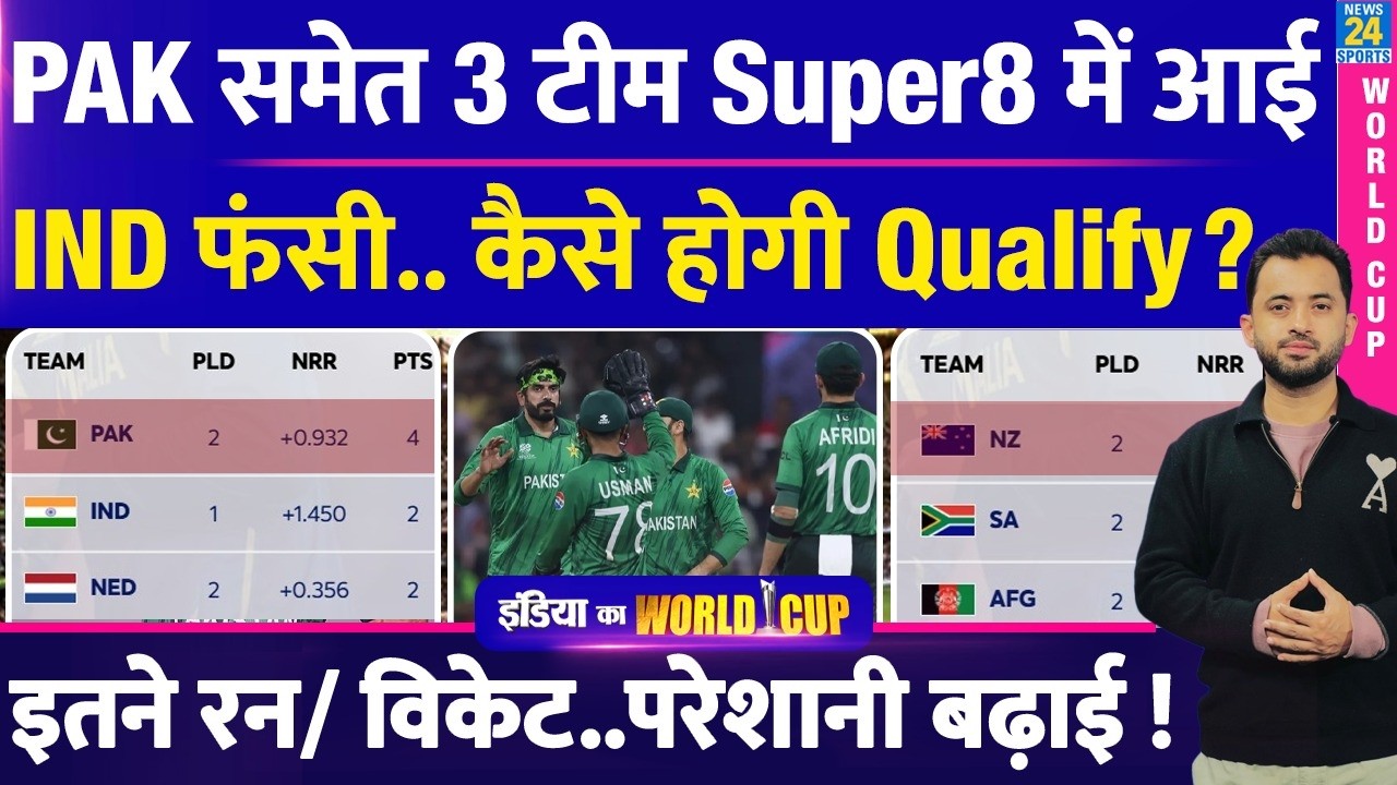 T20WC : Super8 में Pakistan के साथ 3 Team आई, India कैसे Qualify ? Points Table | Scenario