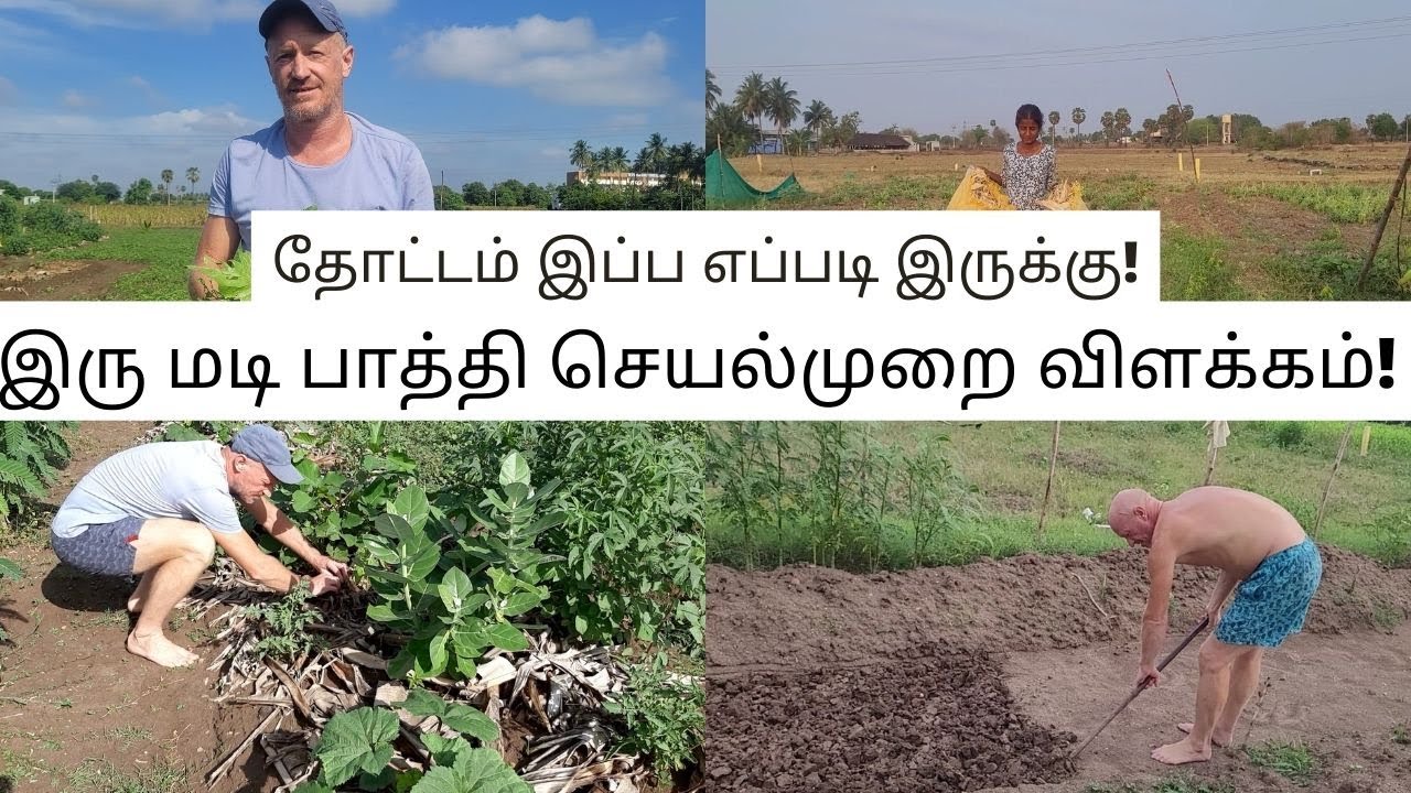 இரு மடி பாத்தி செயல்முறை விளக்கம்! | நிரந்தர வேளாண்மை | பாத்தி முறை விவசாயம்! | Permaculture