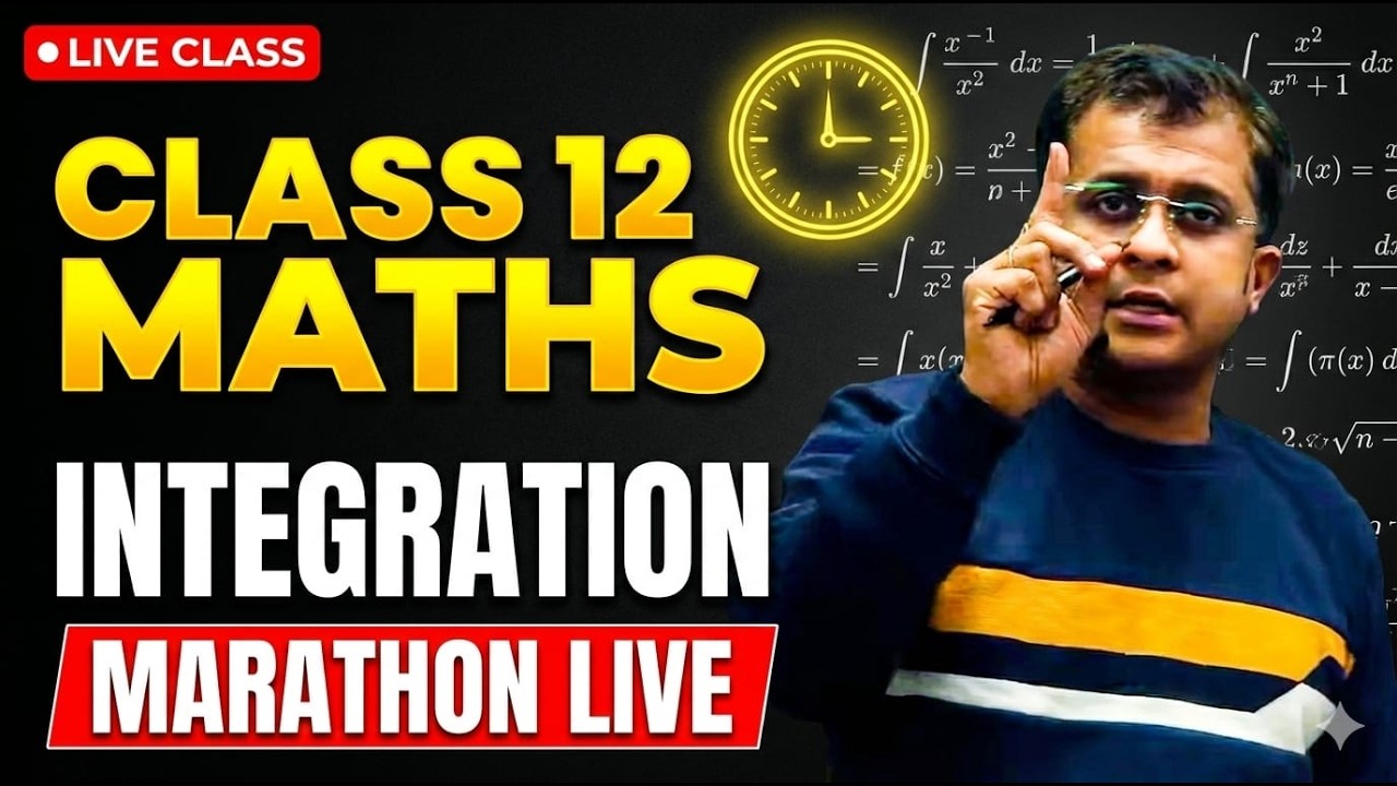🔴 Integration Marathon LIVE | Class 12 Maths | Full Chapter | Ankit Sir