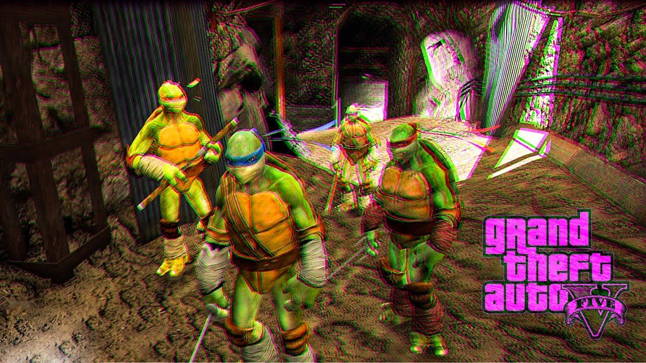 OSVETA ZA UCITELJA - GTA V NINJA TURTLES MOD