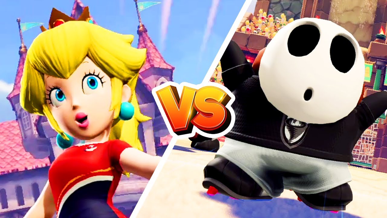 Mario Strikers Battle League - Peach Vs Shy Guy