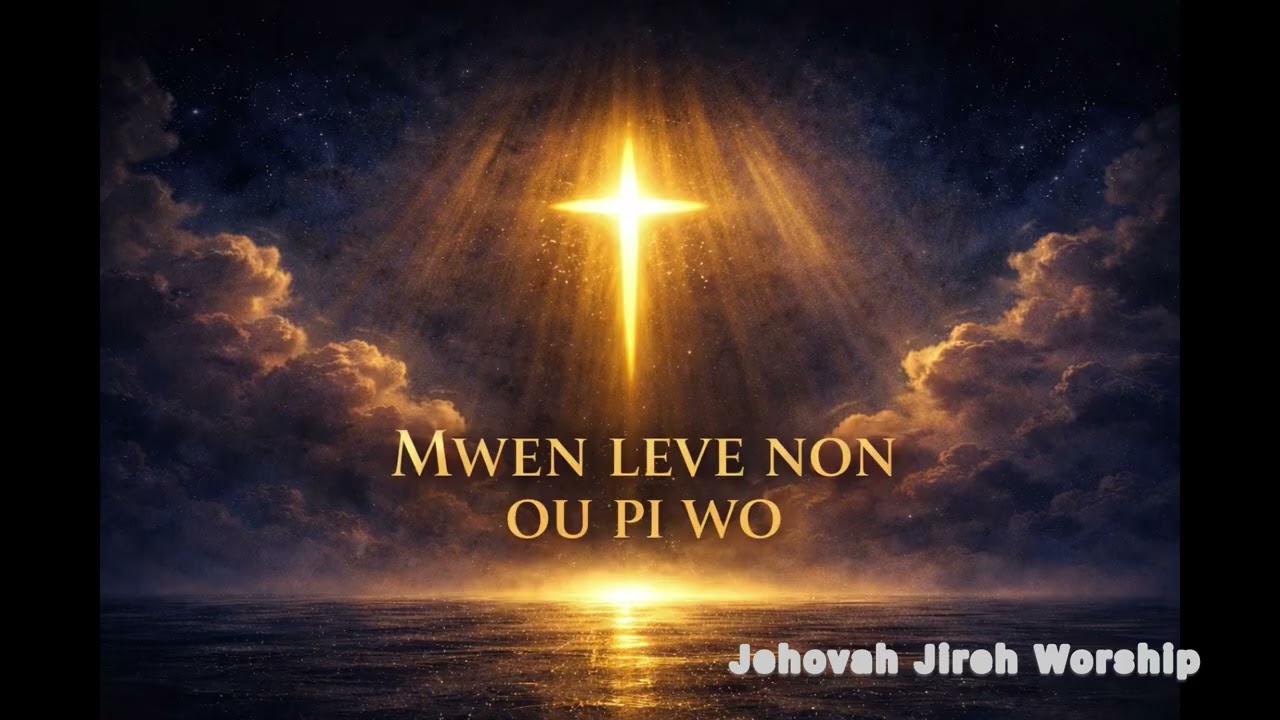 Mwen Leve Non Jezi Pi Wo | Haitian Gospel Worship Song | Jehovah Jireh Worship