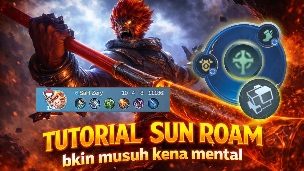 TUTORIAL SUN ROAM BIKIN MUSUH KENA MENTAL | BUILD SUN TERSAKIT 2026 | MLBB