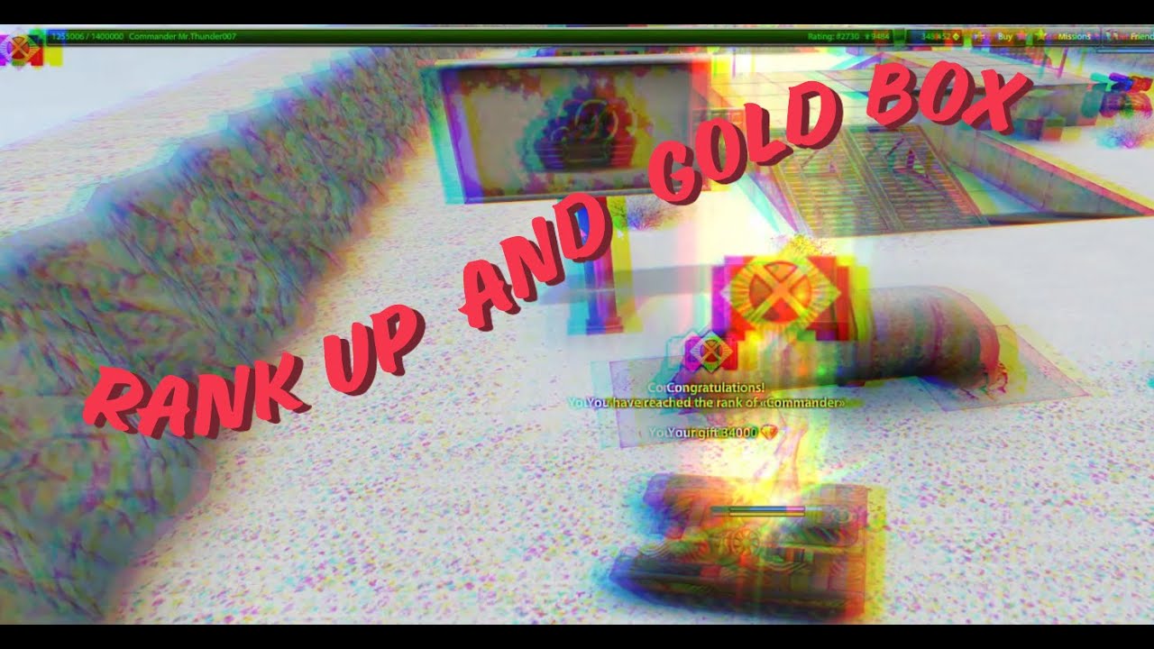 RANK UP AND  GOLD BOX - PRO TANKI ONLINE - BATTLE FOUND 14K CRYSTAL